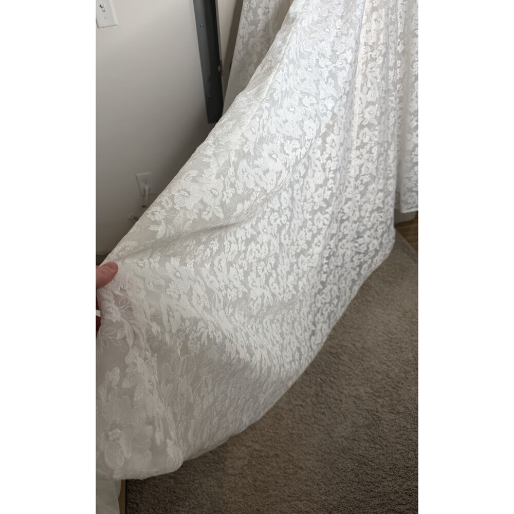 Jenny Yoo NWT Leigh Lace Strapless White Wedding Dress Size 10 BHLDN - Picture 12 of 16